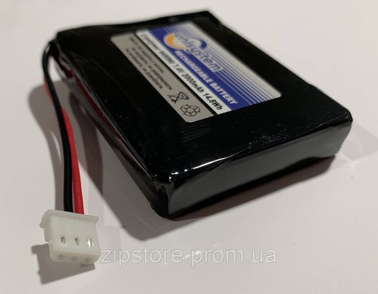 Акумуляторна батарея Li-Polymer 7,4 2000mAh 14.8 Wh Unisystem 906551792 фото